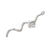 Brass Pave Cubic Zirconia Pendants KK-Q048-10P-2