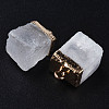 Natural Quartz Crystal Pendants G-Q998-035G-3