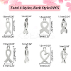 Unicraftale 32Pcs 4 Styles 201 Stainless Steel Charms STAS-UN0043-89-4