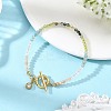 Gradient Natural Mixed Stone Faceted Round Beaded Bracelets BJEW-JB14398-03-1