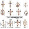Alloy Rhinestone Links Connectors ALRI-SC0001-09LG-2