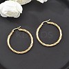 304 Stainless Steel Hoop Earrings EJEW-H322-17G-4
