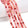 Dyed Natural White Jade Beads Strands G-T140-4mm-A12-2