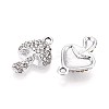 Rack Plating Alloy Rhinestone Pendants PALLOY-T091-26M-P-3