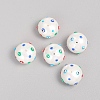 Paint Sprayed Shell Pearl Beads BSHE-I010-06-1