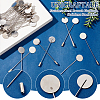 80Pcs 201 Stainless Steel Brooch Findings STAS-UN0058-67-4