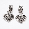 15Pcs Tibetan Style Alloy European Dangle Charms MPDL-ZF0001-01-1