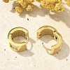 304 Stainless Steel Micro Pave Clear Cubic Zirconia Huggie Hoop Earrings EJEW-C096-55G-5