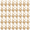 80Pcs 304 Stainless Steel Sphere Charms STAS-SC0010-03G-1