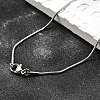 Tarnish Resistant 304 Stainless Steel Snake Chain Necklaces STAS-M174-018P-A-1