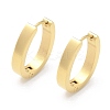 304 Stainless Steel Oval Hoop Earrings for Women EJEW-C096-66G-2