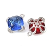 Brass Micro Pave Clear Cubic Zirconia Pendants KK-H257-10P-2
