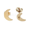 PVD Vacuum Plating 304 Stainless Steel Stud Earrings for Women EJEW-A048-46H-G-2