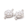 Eco-friendly Rack Plating Brass Connector Charms KK-F843-04P-3