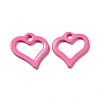 Spray Painted 201 Stainless Steel Charms STAS-G304-14B-1