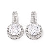 Brass Micro Pave Cubic Zirconia Pendants KK-E068-VC424-2