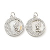 Brass Micro Pave Clear Cubic Zirconia Pendants KK-L211-018P-01-1
