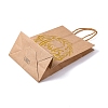 Gold Stamp Thanks Printed Paper Gift Tote Bags ABAG-Q055-03B-3