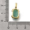Natural Amazonite Faceted Oval Pendants KK-F899-03B-G-3