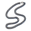 10MM 304 Stainless Steel Cuban Link Chain Necklaces NJEW-C099-04A-01-4