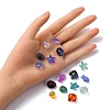 48Pcs 6 Styles Transparent Glass Beads GLAA-FP0001-17-5