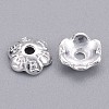 6-Petal Tibetan Style Alloy Flower Bead Caps LS-TIBE-S220-S-RS-2