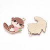 Alloy Enamel Pendants ENAM-T022-02E-02-2