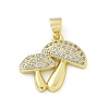 Brass Micro Pave Cubic Zirconia Pendants KK-M300-27G-02-1