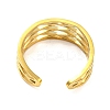 Real 18K Gold Plated Stainless Steel Cuff Earrings EJEW-D072-01A-G-3