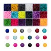 18 Colors Transparent Glass Beads FGLA-X0001-04A-8mm-1