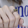 Buddhist Six-word Mantra Brass Finger Rings FS-WGF33C4-01-4