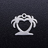 Tarnish Resistant 201 Stainless Steel Hollow Charms STAS-Q201-JN294-1-1