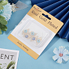 8Pcs 2 Colors Rack Plating Real 18K Gold Plated Brass Micro Pave Clear Cubic Zirconia Connector Charms ZIRC-BBC0002-03-6