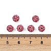Polymer Clay Rhinestone Beads RB-H284-6MM-Half-209-2