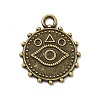 Tibetan Style Alloy Pendant Rhinestone Settings PALLOY-M198-22AB-1