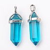 Bullet Glass Pointed Pendants G-F295-02D-2