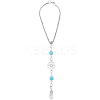 Flower Alloy Pendant Decoration AJEW-WH20018-12A-1