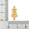 304 Stainless Steel Connector Charms STAS-Z076-21G-3