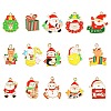 30Pcs 15 Styles Christmas Music Theme Alloy Enamel Pendants FIND-CJ0002-53-1
