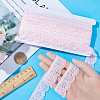 10 Yards Polyester Elastic Lace Trim OCOR-WH0086-04A-3