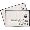 Coffee Theme Cotton and Linen Cup Mats AJEW-WH0201-017-1