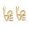Brass Pendants KK-P208-07G-RS-2