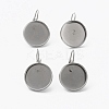 Tarnish Resistant 304 Stainless Steel Leverback Earring Findings LS-STAS-L253-005B-P-1