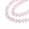 Electroplate Glass Bead Strands EGLA-R015-4mm-9-3