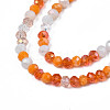 Opaque Glass Beads Strands GLAA-T006-07-A07-2