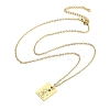 Birthday Flower 304 Stainless Steel Pendant Nacklaces For Women STAS-S124-03G-09-2