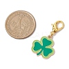 16Pcs 16 Styles Saint Patrick's Day Theme Alloy Enamel Pendant Decoration HJEW-JM02385-3