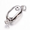 Tarnish Resistant 304 Stainless Steel Box Clasps LS-STAS-G071-49P-2