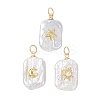 3Pcs 3 Styles Natural Baroque Keshi Pearl Pendants PALLOY-JF04921-1
