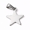 Tarnish Resistant 304 Stainless Steel Pendants STAS-I127-010P-1